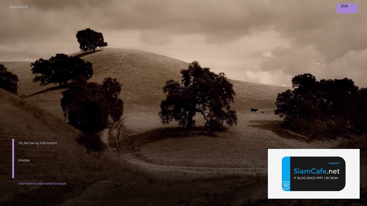 VXLAN Overlay Post-mortem Analysis — คู่มือฉบับสมบูรณ์ 2026 | SiamCafe Blog