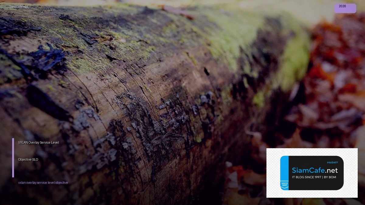 VXLAN Overlay Service Level Objective SLO — คู่มือฉบับสมบูรณ์ 2026 | SiamCafe Blog