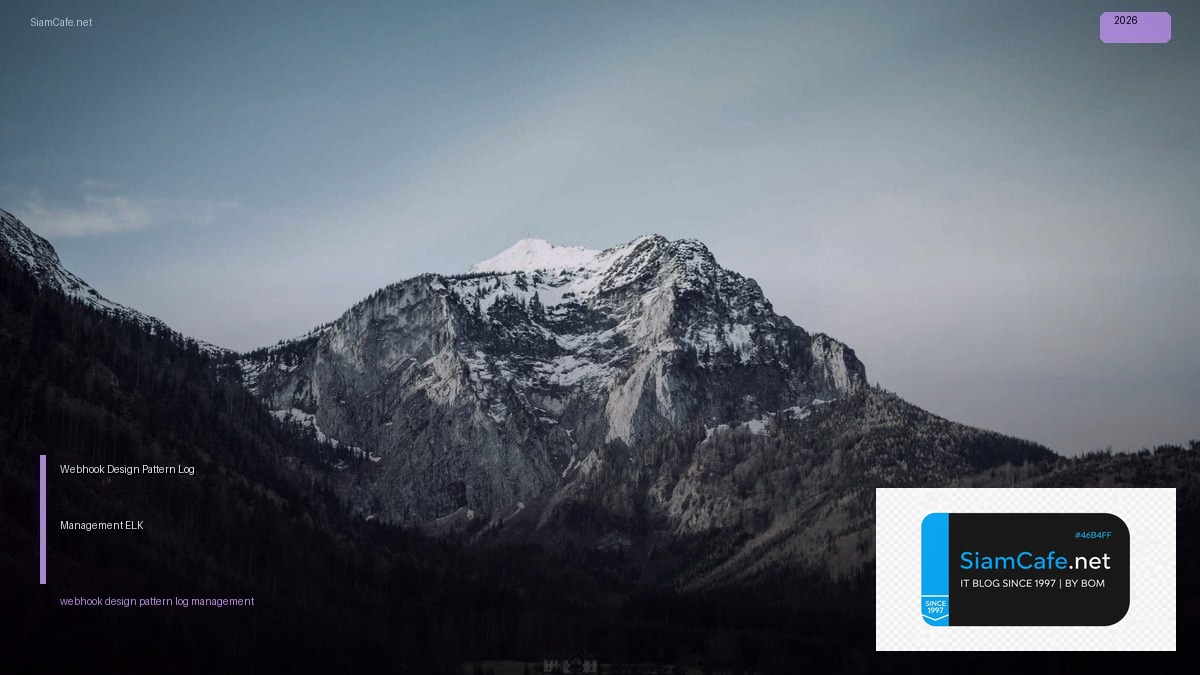 webhook design pattern log management elk