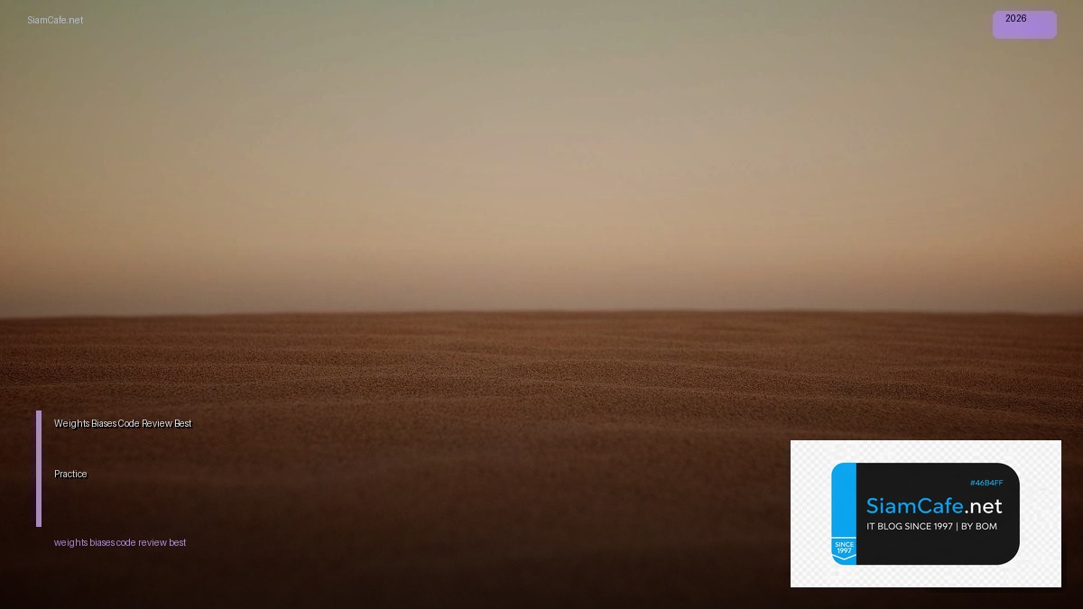 weights biases code review best practice