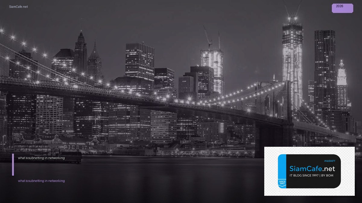 what is subnetting in networking