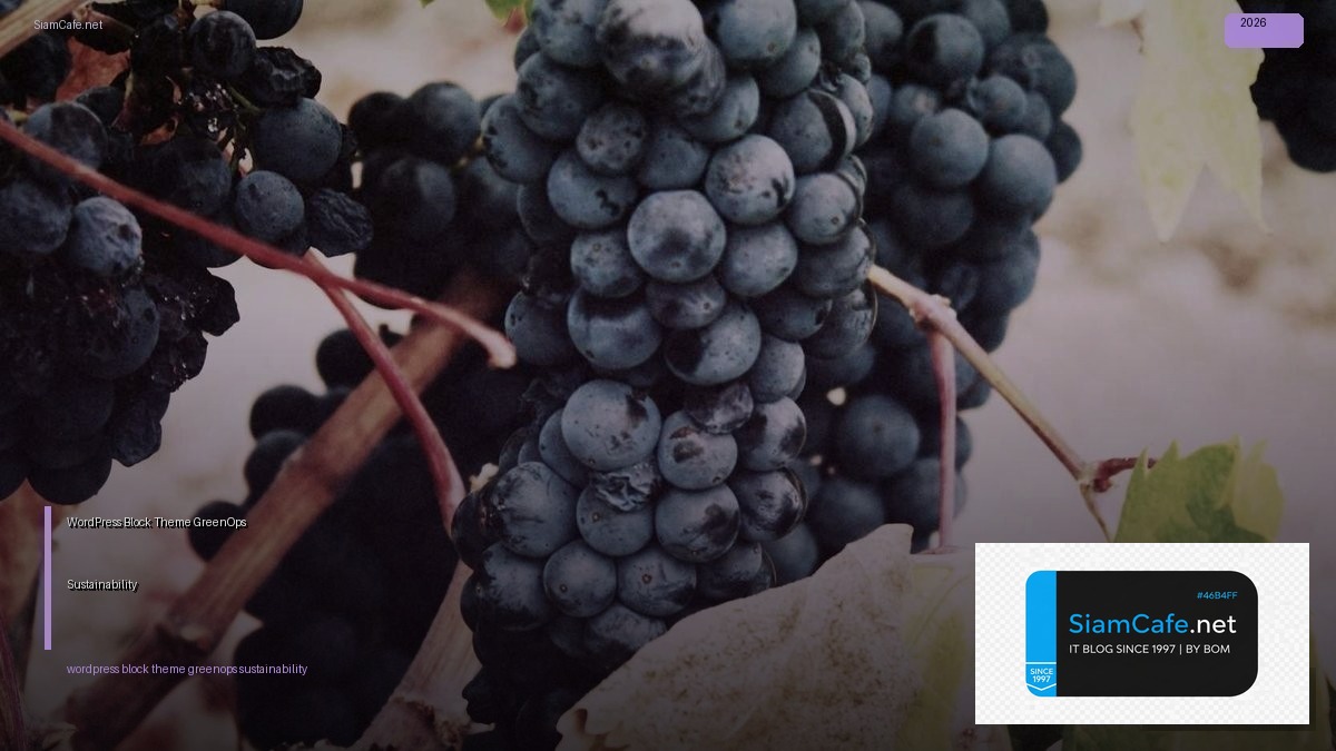 wordpress block theme greenops sustainability