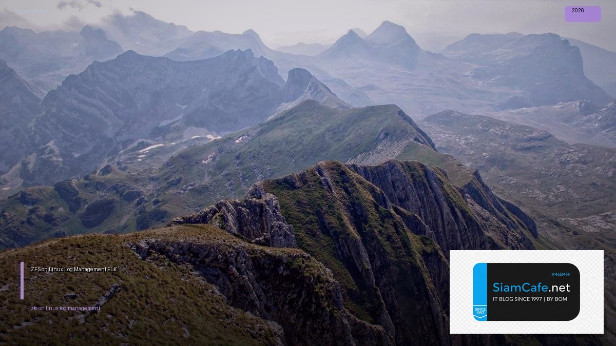 zfs on linux log management elk