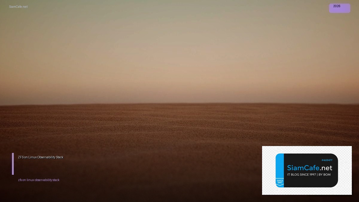 zfs on linux observability stack