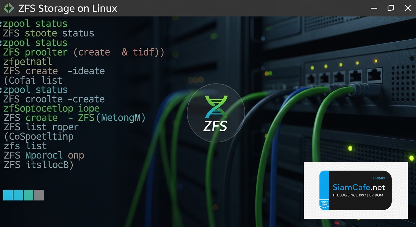 ZFS Storage Linux — คู่มือฉบับสมบูรณ์ 2026