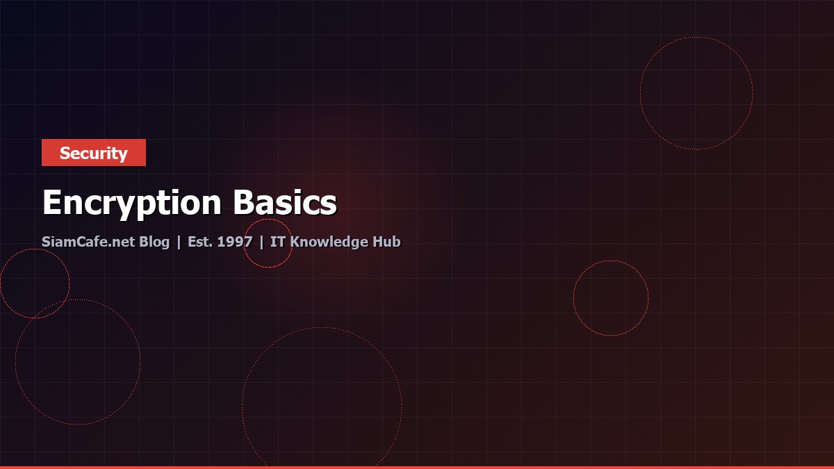 Encryption Basics — คู่มือฉบับสมบูรณ์