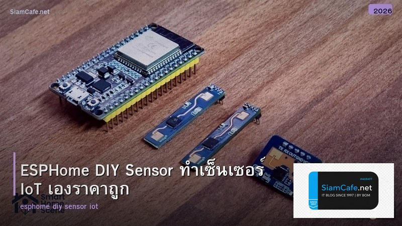 ESPHome DIY Sensor ทำเซ็นเซอร์ IoT เองราคาถูก