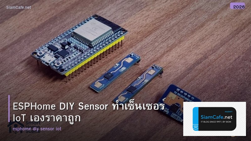 ESPHome DIY Sensor ทำเซ็นเซอร์ IoT เองราคาถูก