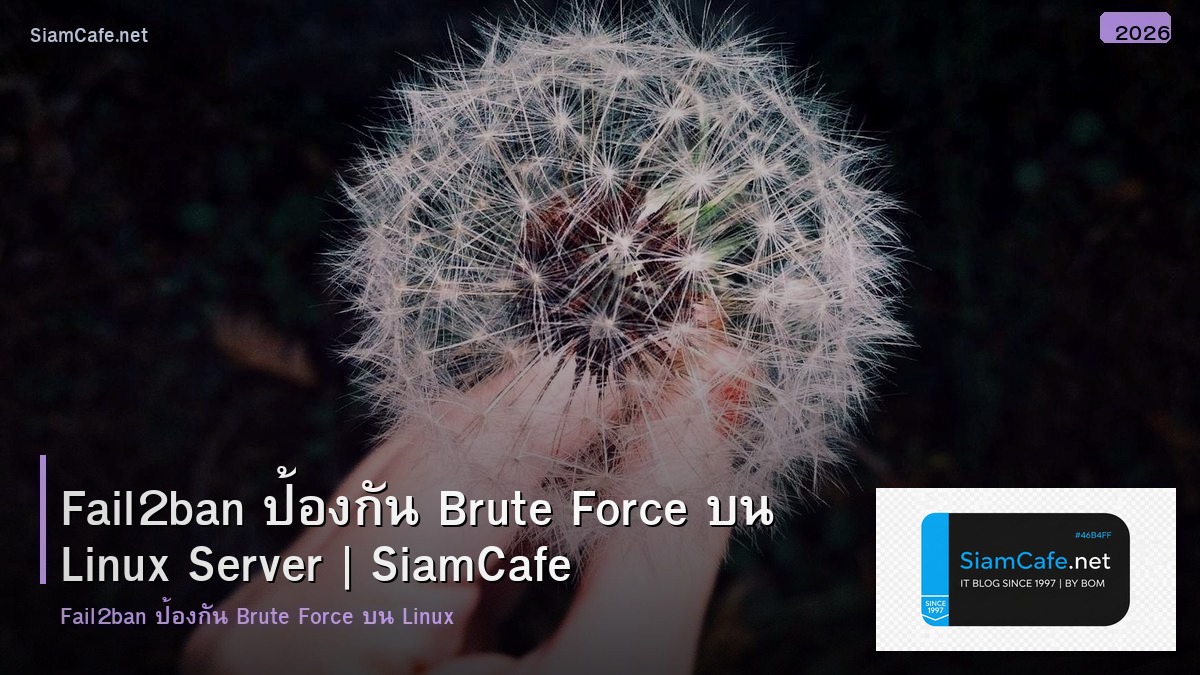 Fail2ban ป้องกัน Brute Force บน Linux Server