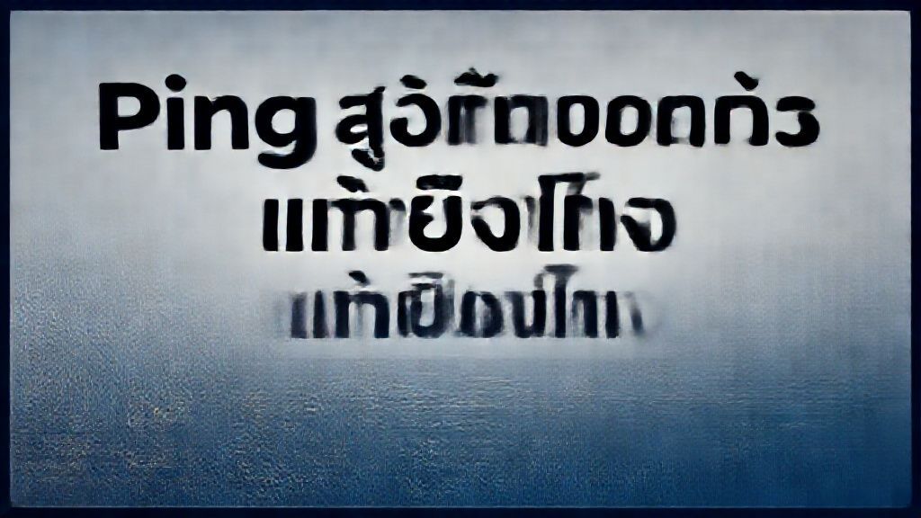 Ping สูงเกิดจากอะไร แก้ยังไง