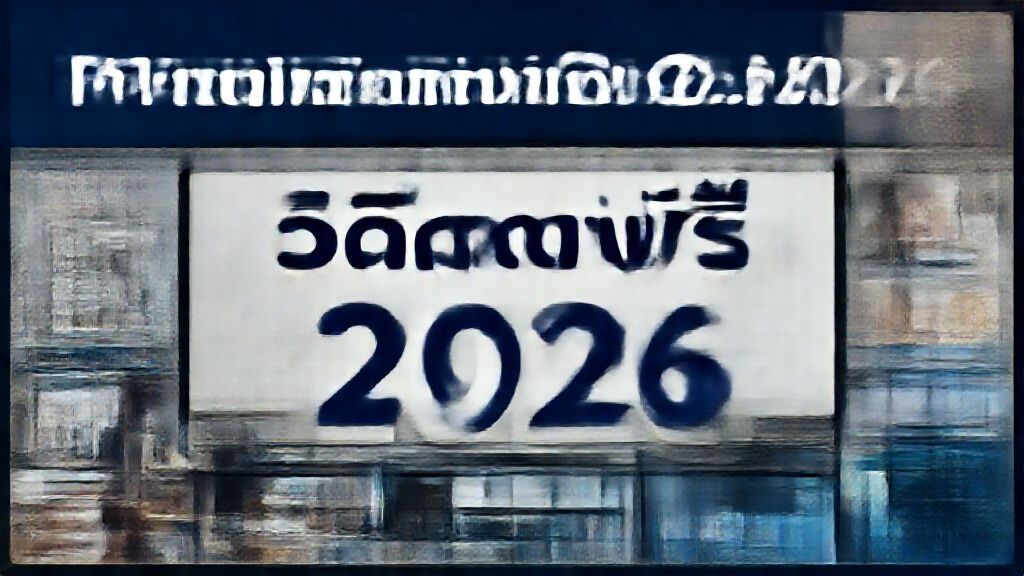 โปรแกรมตัดต่อวิดีโอฟรี 2026