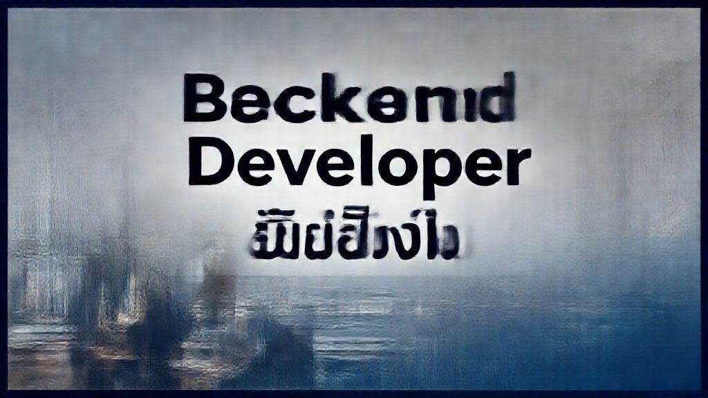 Backend Developer เริ่มยังไง
