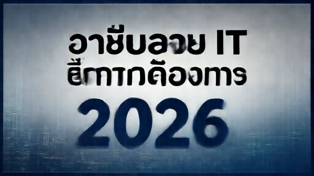 อาชีพสาย IT ที่ตลาดต้องการ 2026