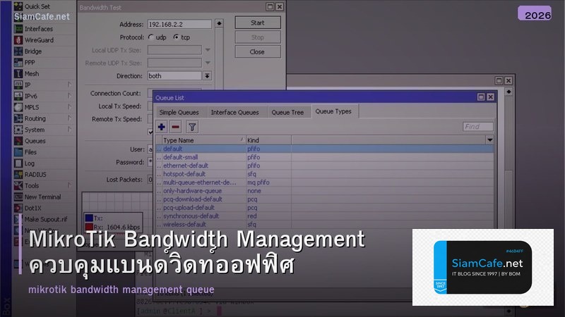 MikroTik Bandwidth Management ควบคุมแบนด์วิดท์ออฟฟิศ