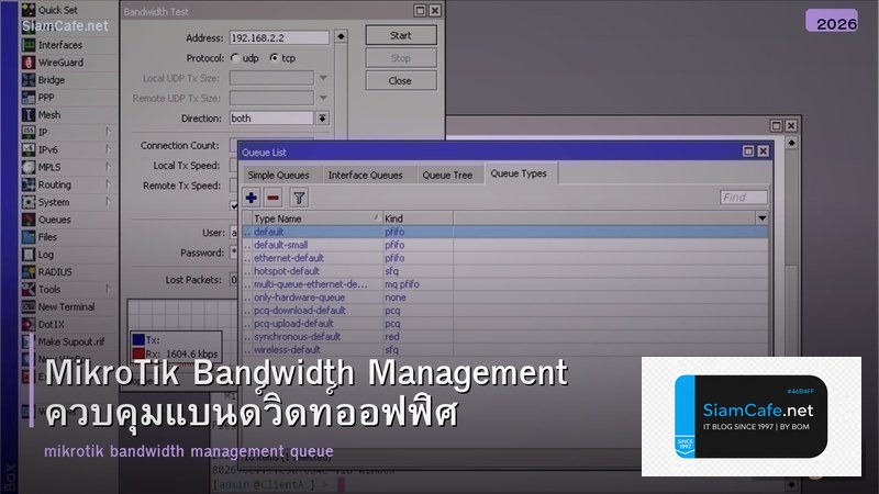 MikroTik Bandwidth Management ควบคุมแบนด์วิดท์ออฟฟิศ