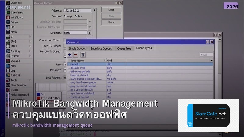 MikroTik Bandwidth Management ควบคุมแบนด์วิดท์ออฟฟิศ