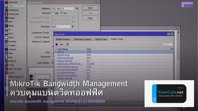 MikroTik Bandwidth Management ควบคุมแบนด์วิดท์ออฟฟิศ