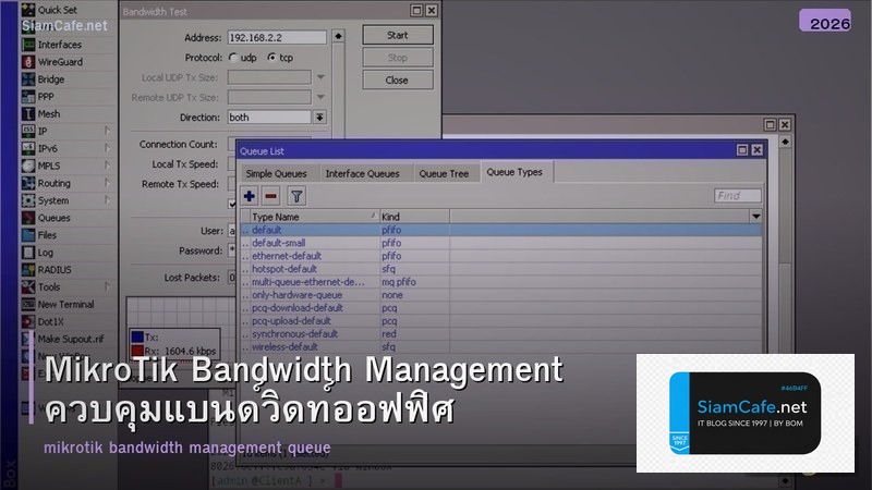 MikroTik Bandwidth Management ควบคุมแบนด์วิดท์ออฟฟิศ