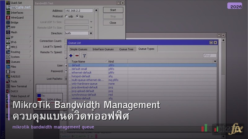 MikroTik Bandwidth Management ควบคุมแบนด์วิดท์ออฟฟิศ