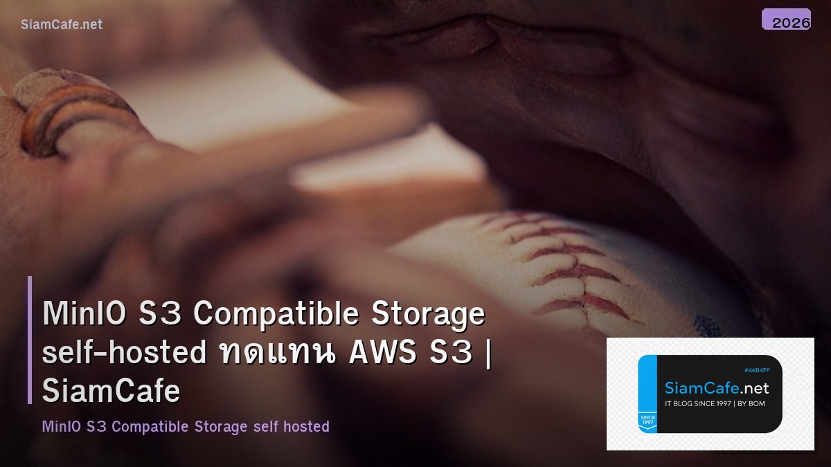 MinIO S3 Compatible Storage self-hosted ทดแทน AWS S3