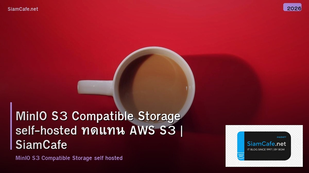 MinIO S3 Compatible Storage self-hosted ทดแทน AWS S3