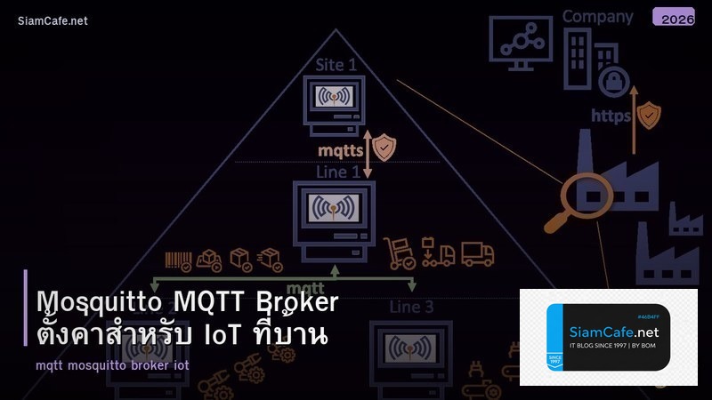 Mosquitto MQTT Broker ตั้งค่าสำหรับ IoT ที่บ้าน