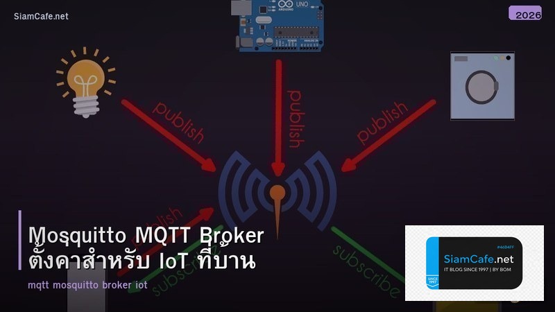 Mosquitto MQTT Broker ตั้งค่าสำหรับ IoT ที่บ้าน