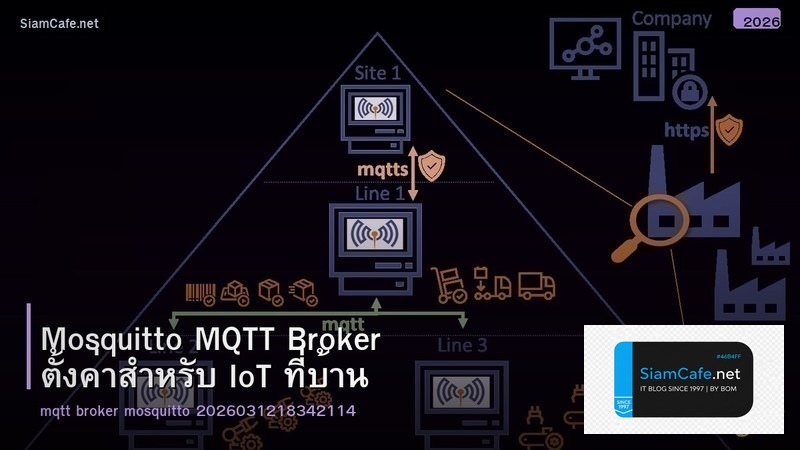 Mosquitto MQTT Broker ตั้งค่าสำหรับ IoT ที่บ้าน