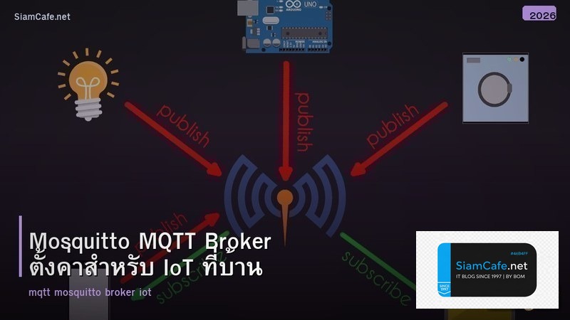 Mosquitto MQTT Broker ตั้งค่าสำหรับ IoT ที่บ้าน