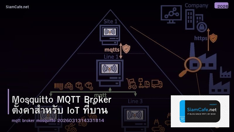 Mosquitto MQTT Broker ตั้งค่าสำหรับ IoT ที่บ้าน