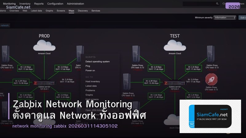 Zabbix Network Monitoring ตั้งค่าดูแล Network ทั้งออฟฟิศ