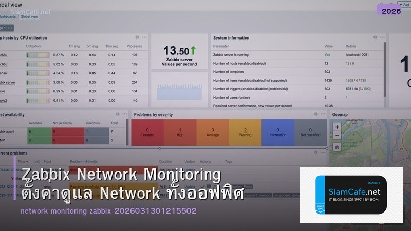 Zabbix Network Monitoring ตั้งค่าดูแล Network ทั้งออฟฟิศ