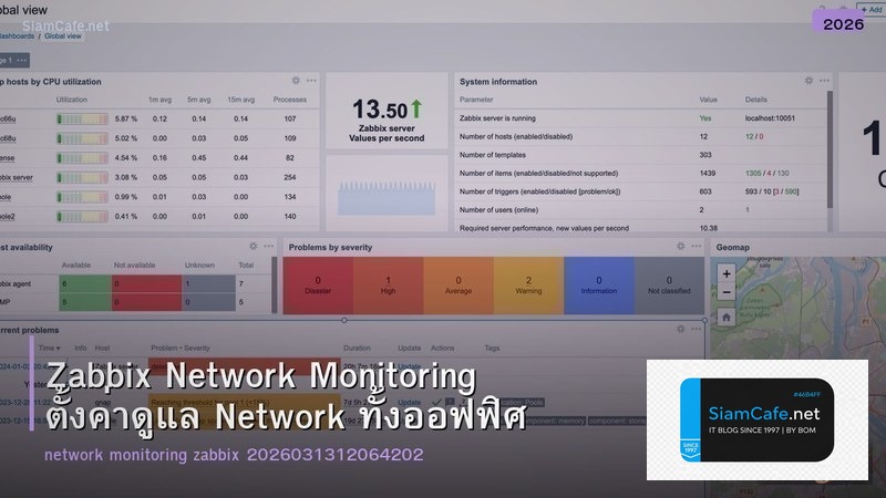 Zabbix Network Monitoring ตั้งค่าดูแล Network ทั้งออฟฟิศ