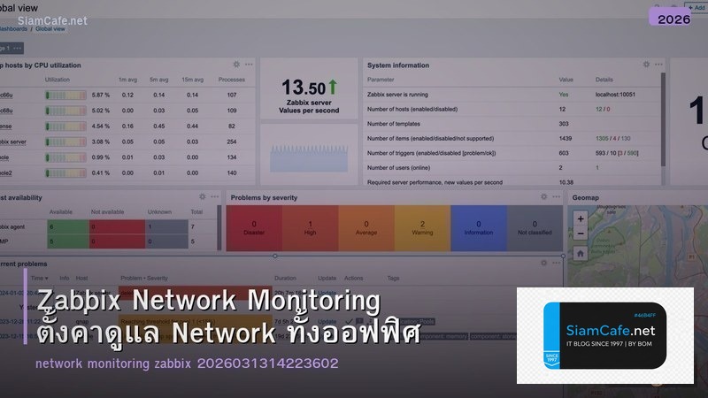 Zabbix Network Monitoring ตั้งค่าดูแล Network ทั้งออฟฟิศ