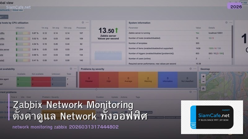 Zabbix Network Monitoring ตั้งค่าดูแล Network ทั้งออฟฟิศ