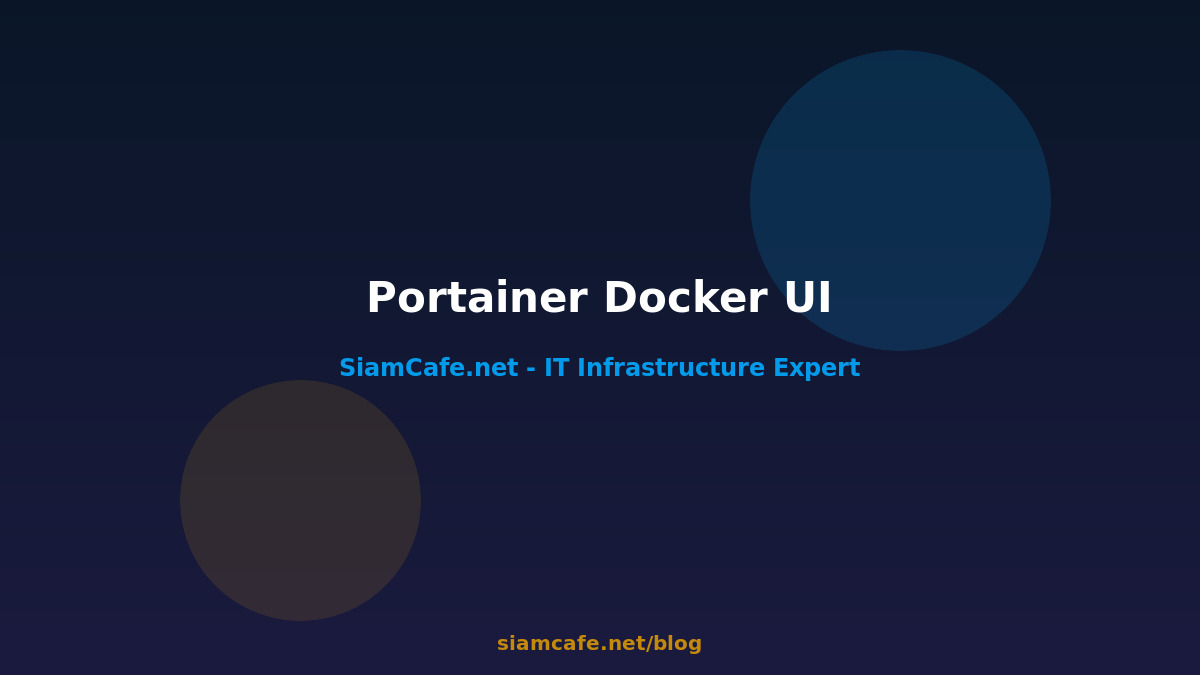 Portainer Docker Management UI 2026
