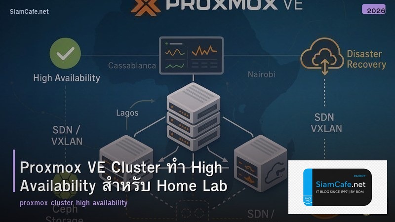 Proxmox VE Cluster ทำ High Availability สำหรับ Home Lab