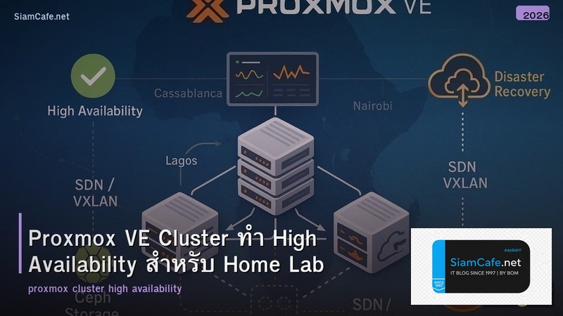 Proxmox VE Cluster ทำ High Availability สำหรับ Home Lab