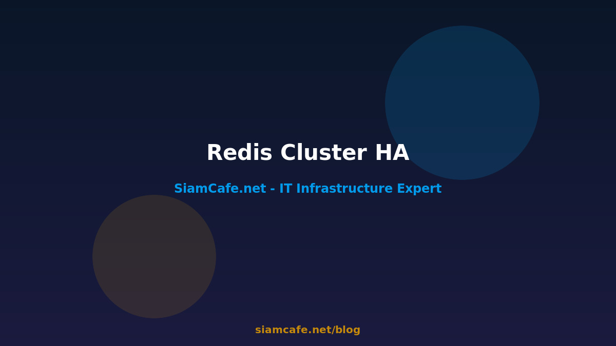Redis Cluster High Availability 2026