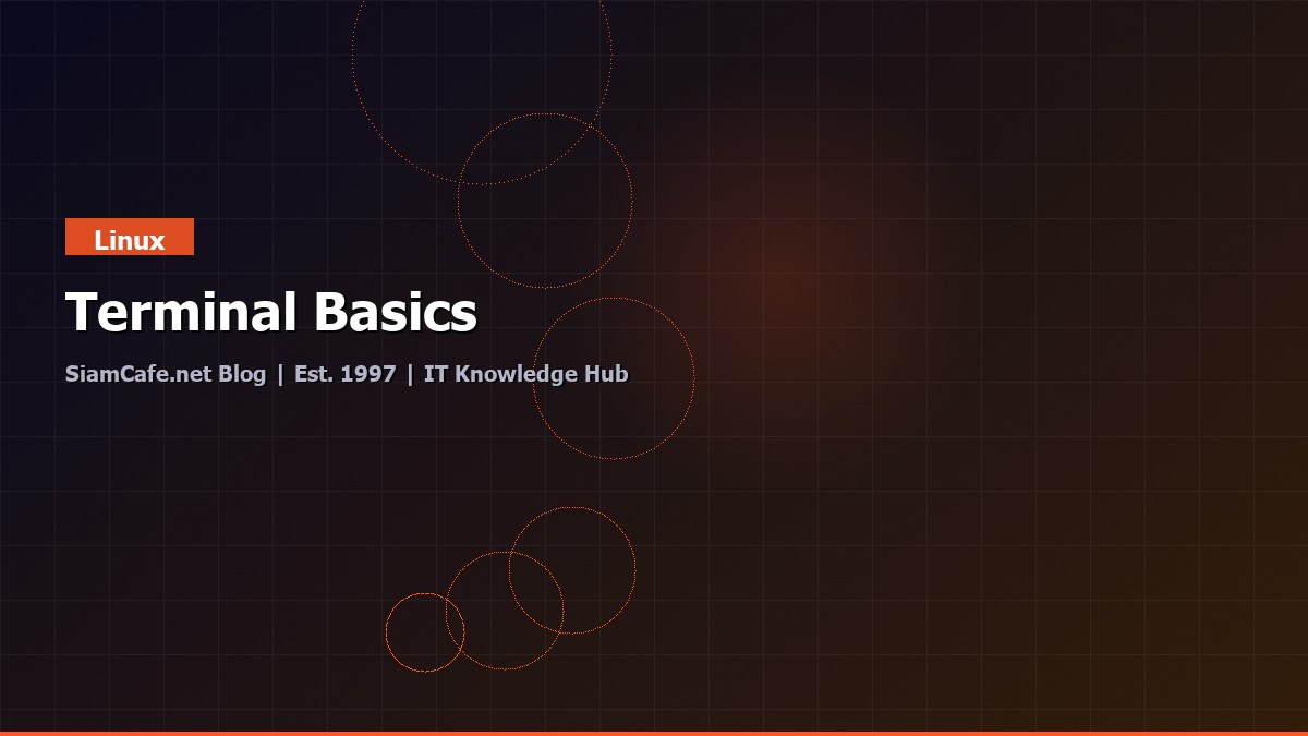 Terminal Basics — คู่มือฉบับสมบูรณ์