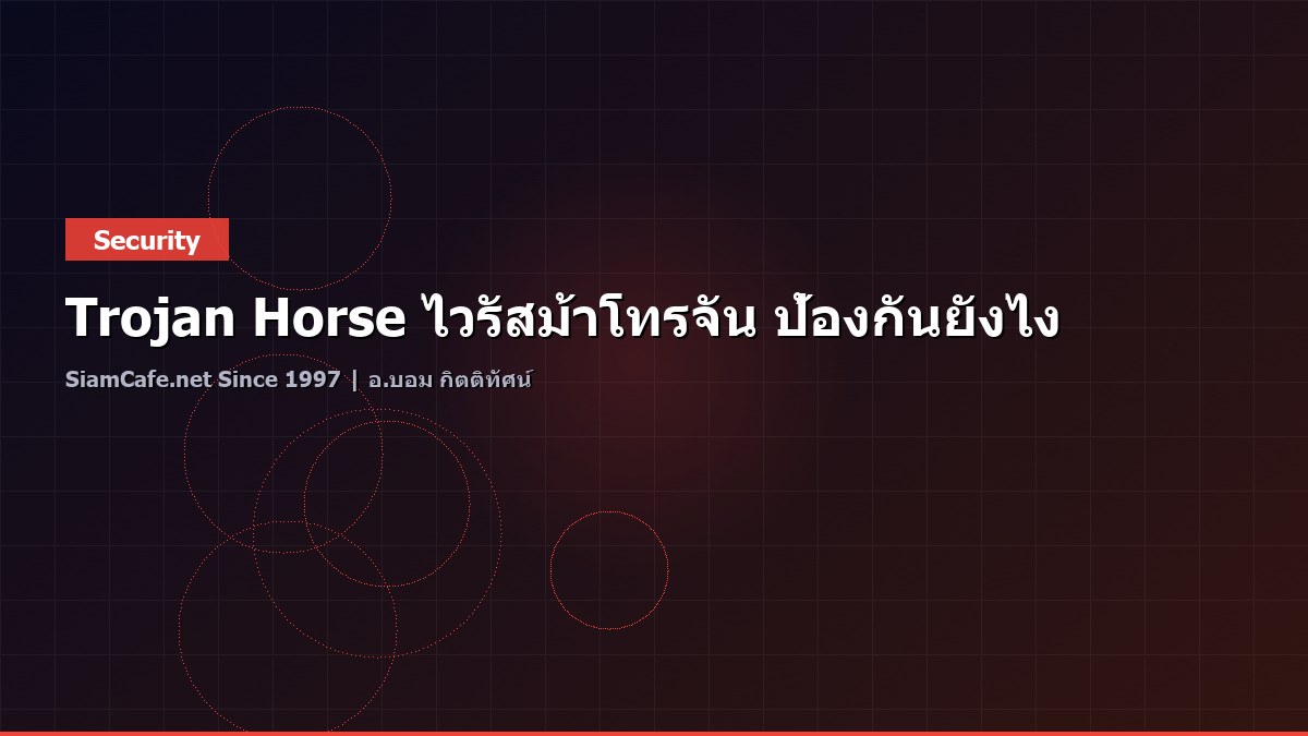 Trojan Horse ไวรัสม้าโทรจัน ป้องกันยังไง