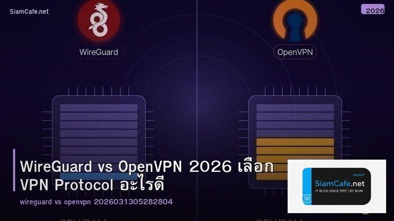 WireGuard vs OpenVPN 2026 เลือก VPN Protocol อะไรดี