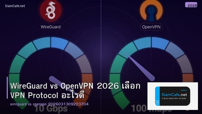 WireGuard vs OpenVPN 2026 เลือก VPN Protocol อะไรดี