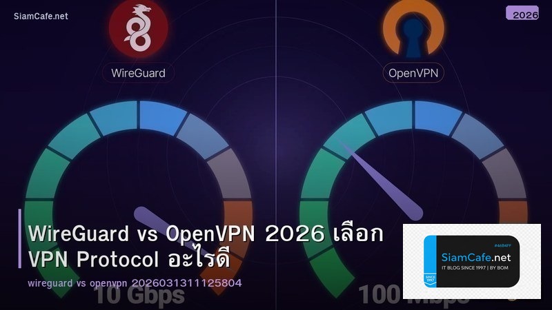 WireGuard vs OpenVPN 2026 เลือก VPN Protocol อะไรดี
