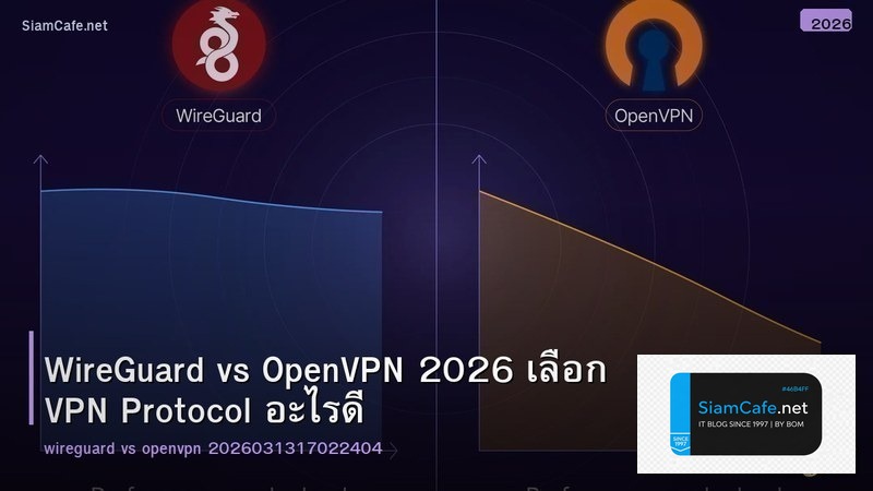 WireGuard vs OpenVPN 2026 เลือก VPN Protocol อะไรดี