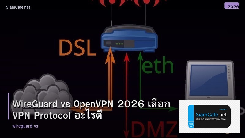 WireGuard vs OpenVPN 2026 เลือก VPN Protocol อะไรดี