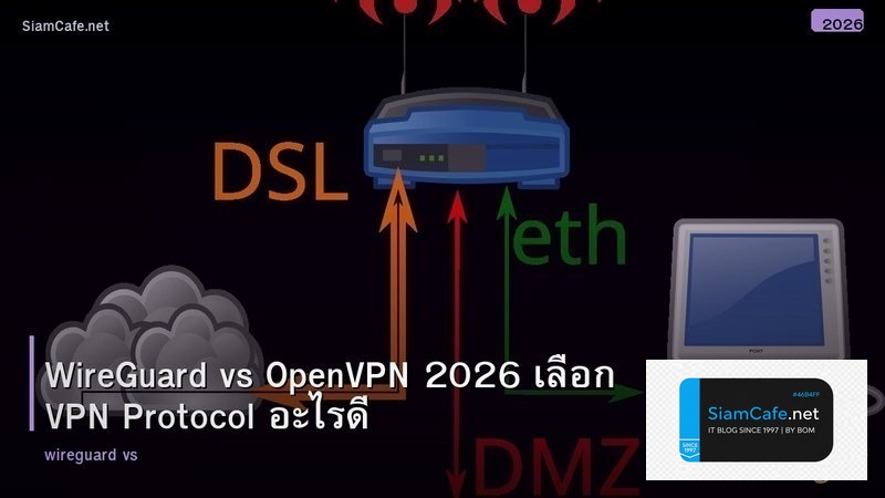 WireGuard vs OpenVPN 2026 เลือก VPN Protocol อะไรดี