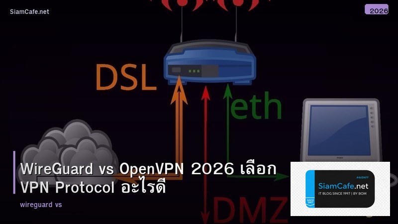 WireGuard vs OpenVPN 2026 เลือก VPN Protocol อะไรดี