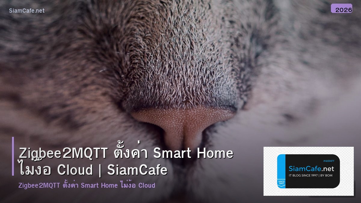 Zigbee2MQTT ตั้งค่า Smart Home ไม่ง้อ Cloud